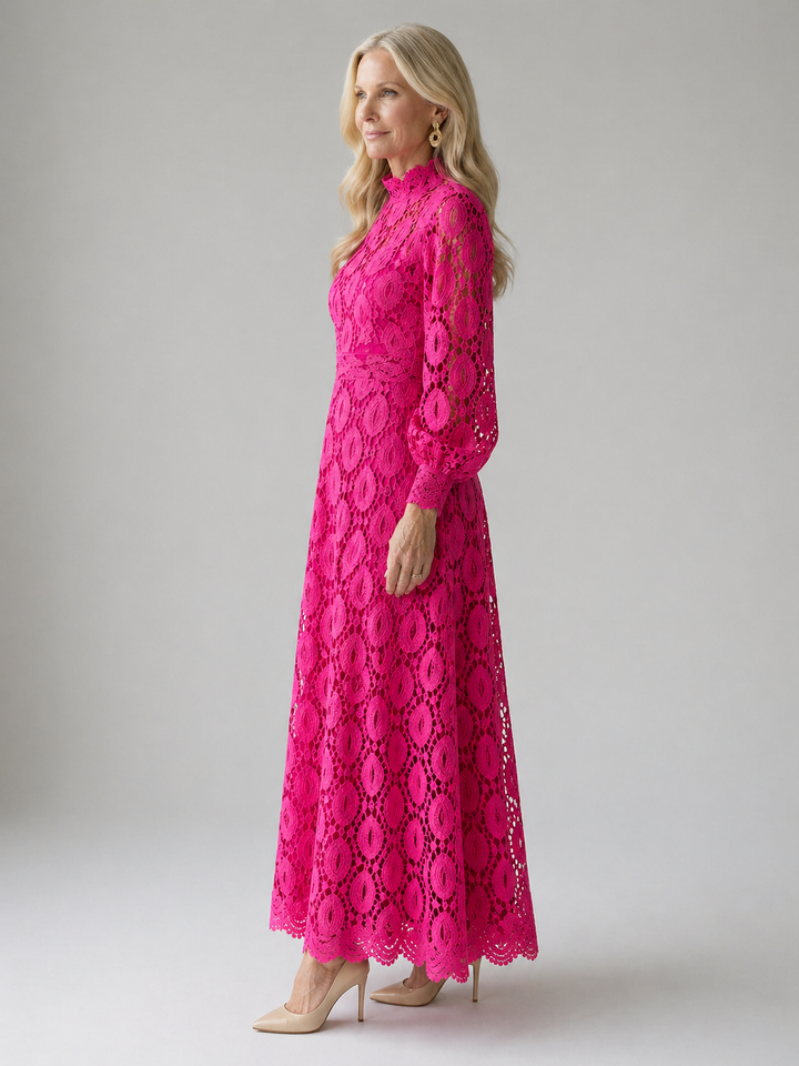Ellis & Johnson™ | Abito Midi in Pizzo