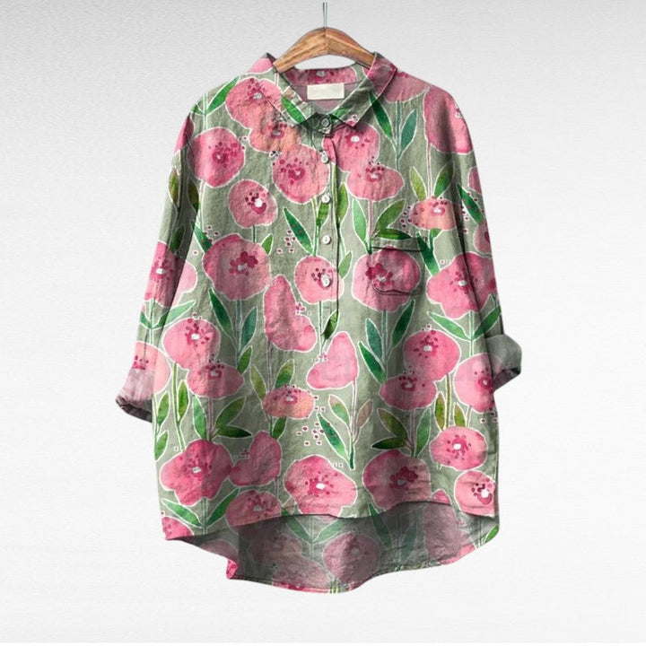 Thérèse | Elegante Blusa Estiva in Lino