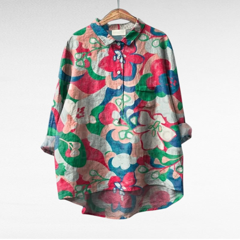 Thérèse | Elegante Blusa Estiva in Lino