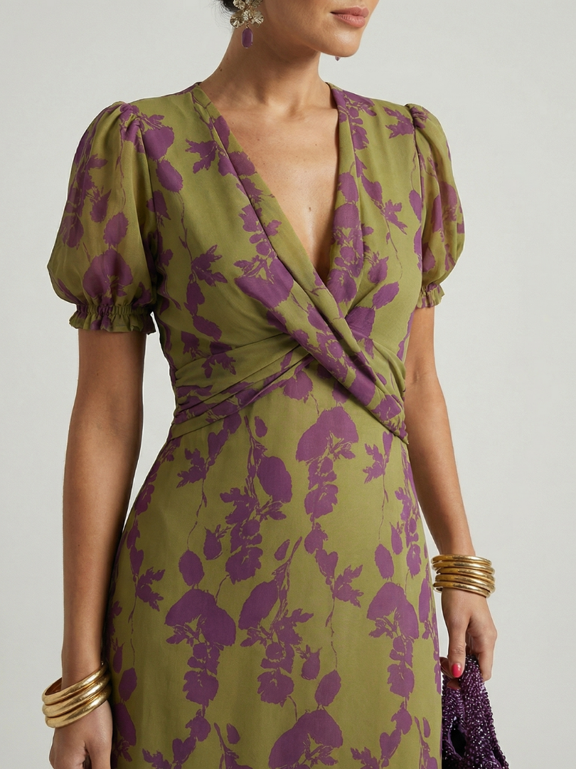 Ellis & Johnson™  | Abito Midi Floreale Relaxed