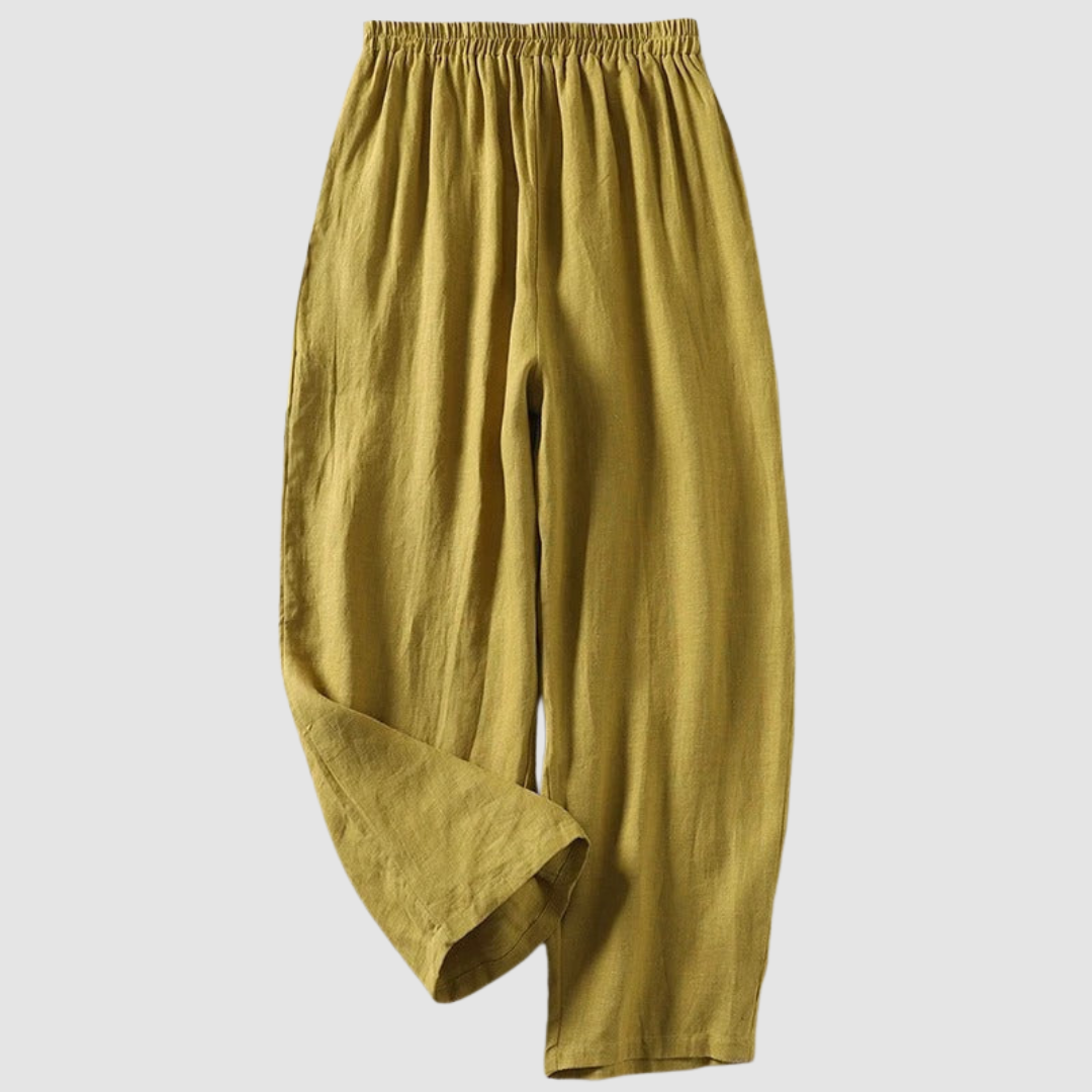 Pantaloni in Lino Sienna™