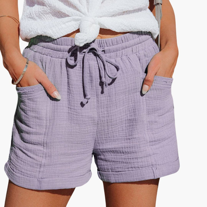 Emma | Eleganti Pantaloni Corti Casual con Coulisse