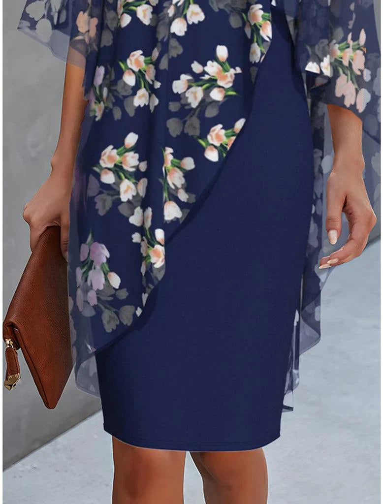 Eilidh | Vestito con Cappotto Floreale