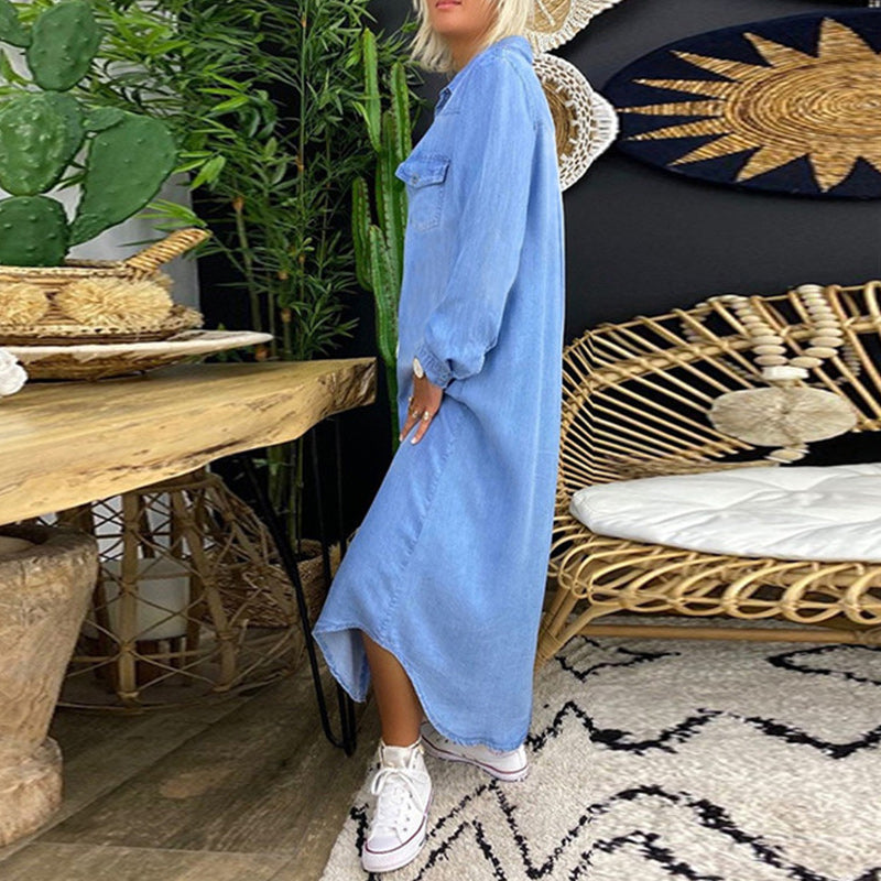 Adeline | Abito Camicia in Denim