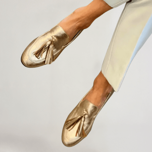 Vittoria | Scarpe Mocassini Donna in Oro