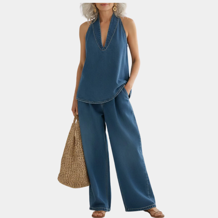 Set di due pezzi Ivy | Denim morbido lavato vintage