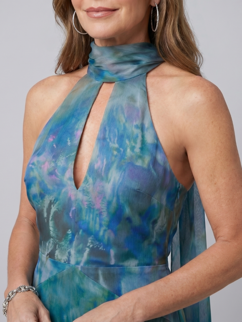 Juniper | Abito Maxi Senza Maniche con Collo Halter