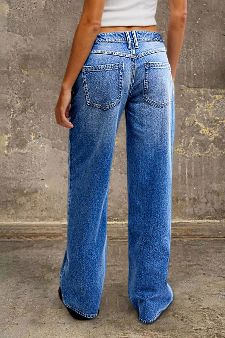 Denvara | Jeans a gamba dritta a vita media