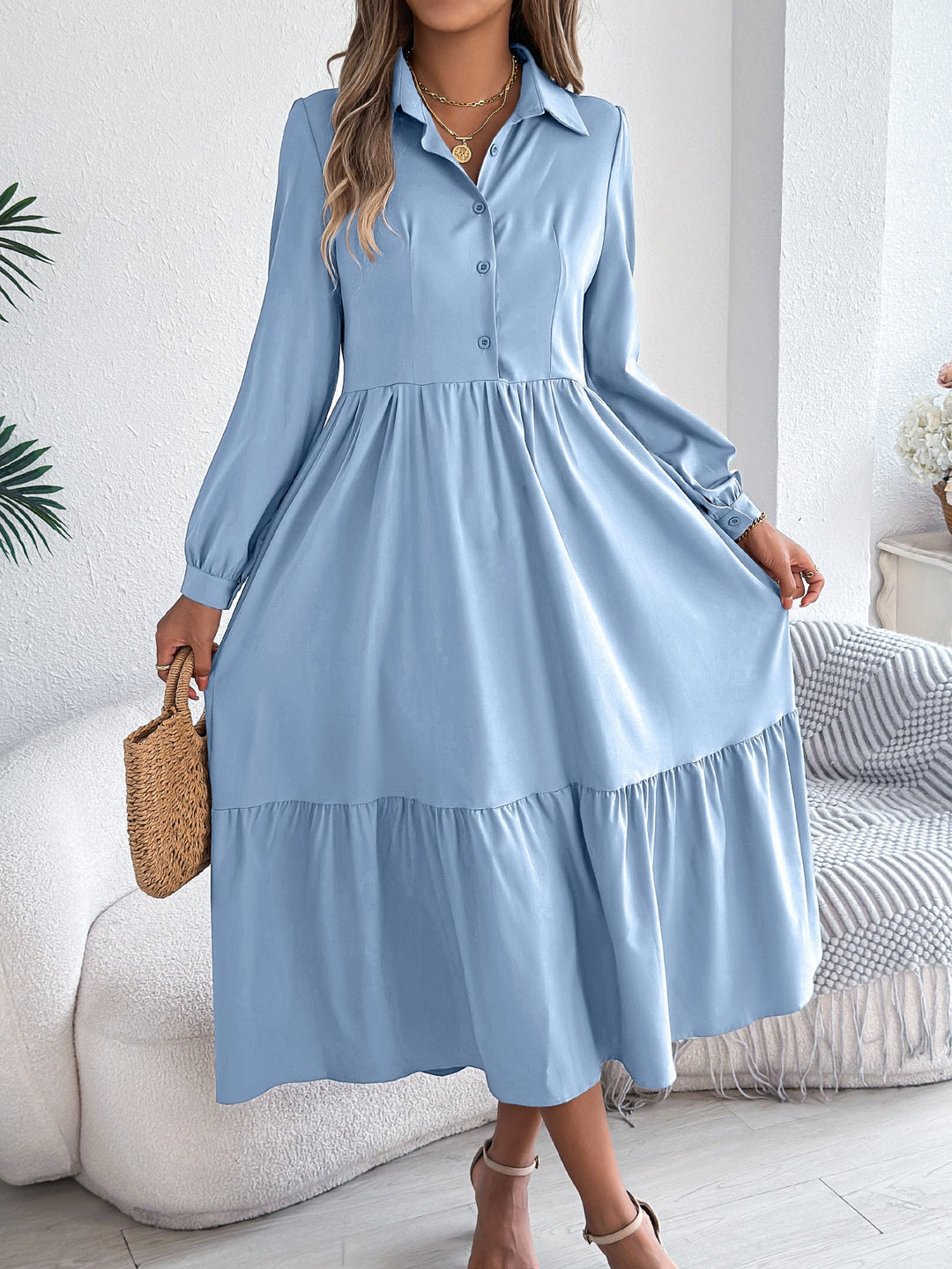 Smeraldo™ Elegant Midi Dress