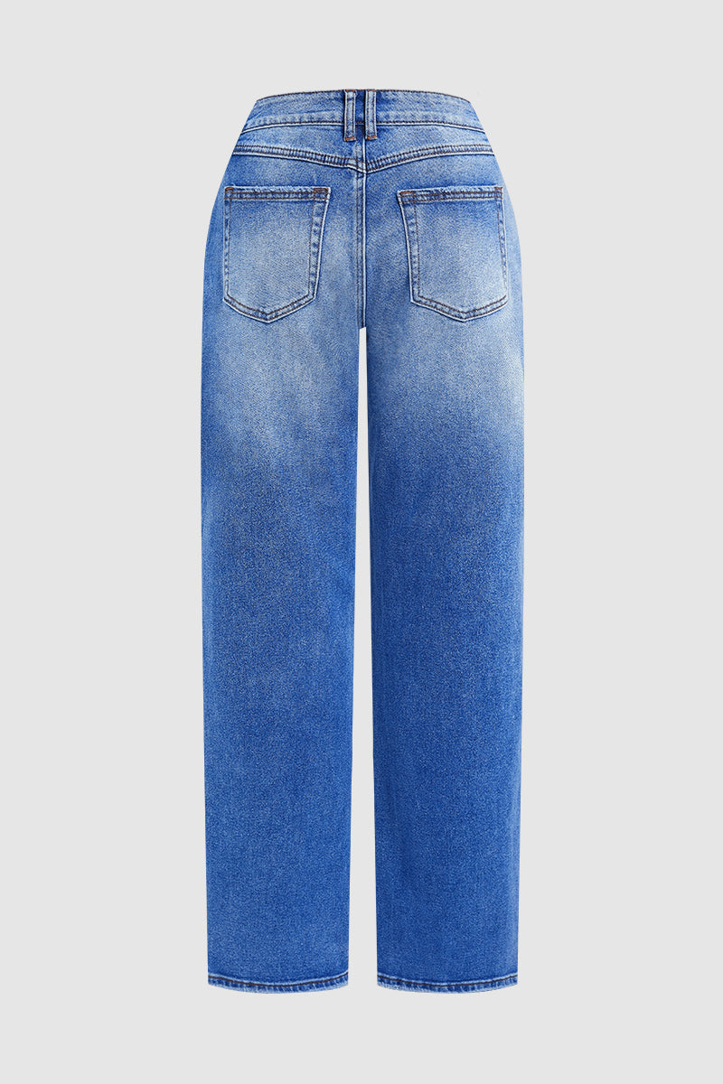 Denvara | Jeans a gamba dritta a vita media