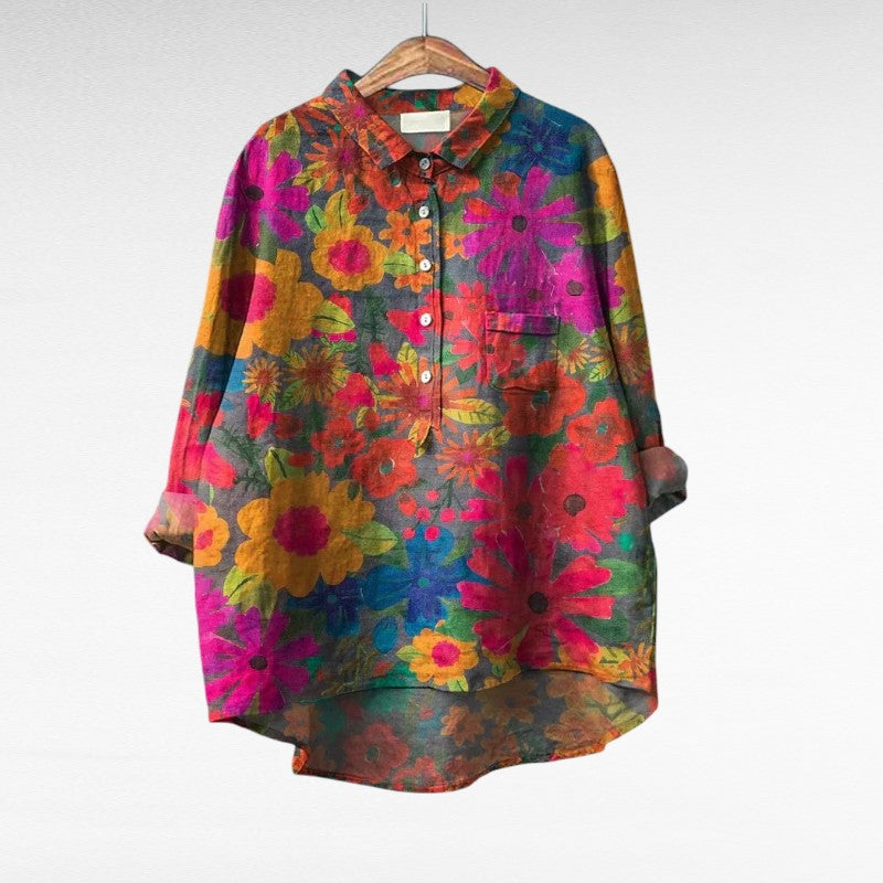 Émilie | Elegante Blusa Estiva in Lino