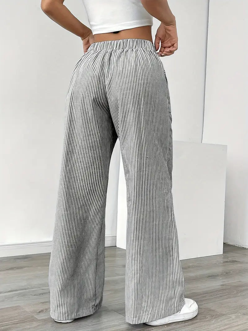Elise™ Pantaloni a Righe Casual