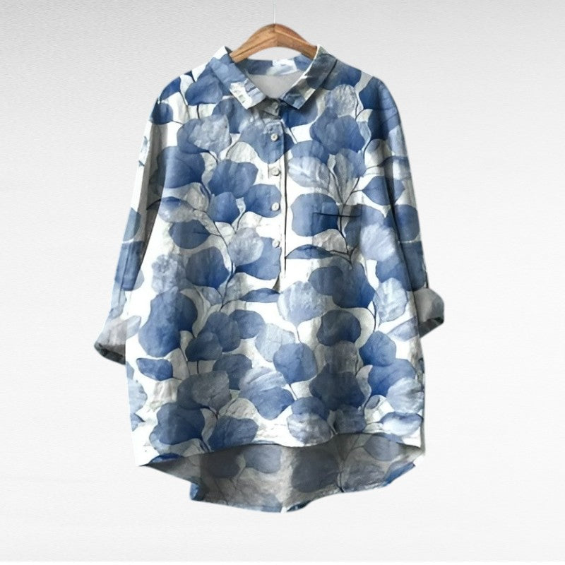 Camille | Elegante Blusa Estiva in Lino