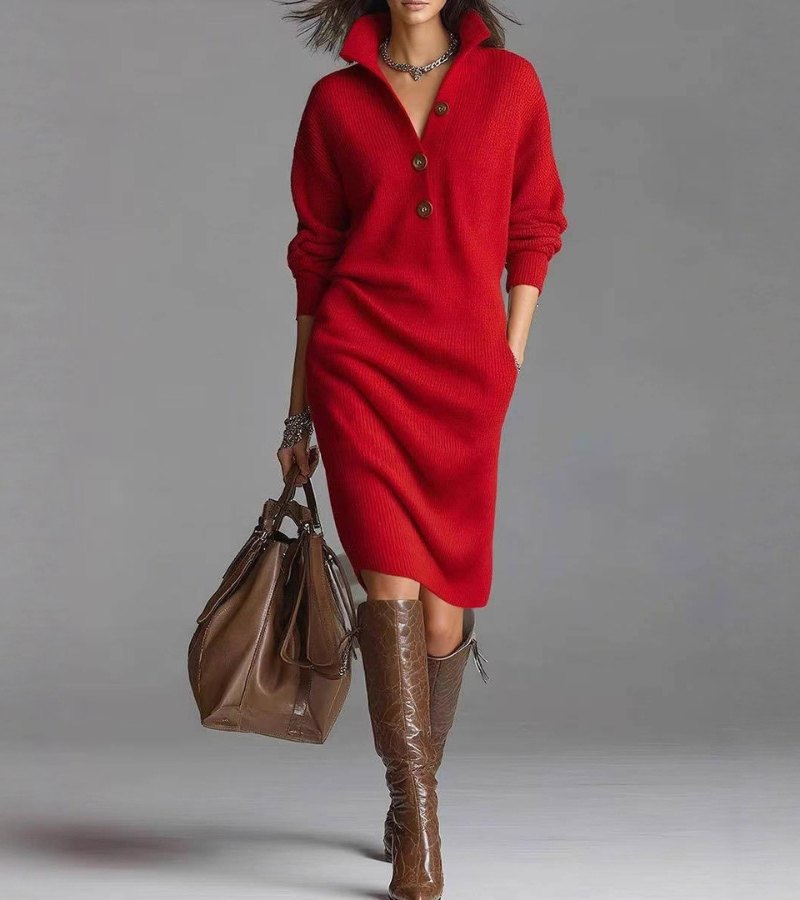 Amelia™ – Abito Maglione Confortevole