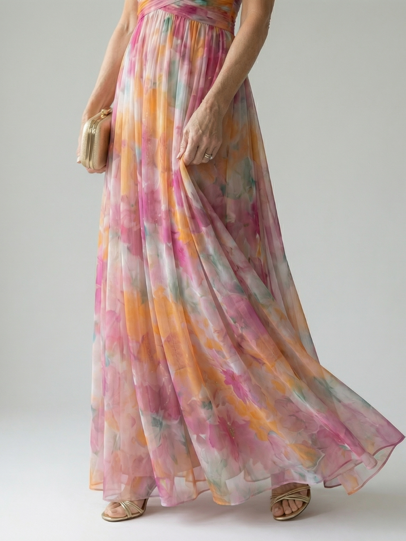 Ellis & Johnson™ | Abito Maxi Soft Wrap