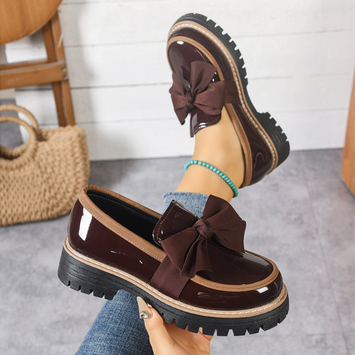 Lucent Bow-Detail Moccasins