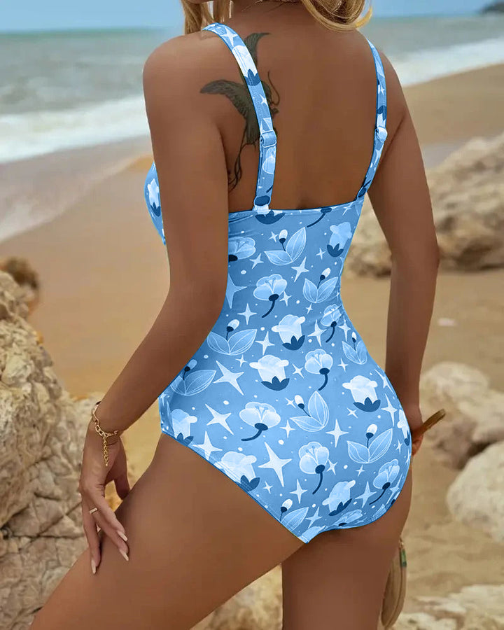 Clara | Tankini Stampato a Un Pezzo