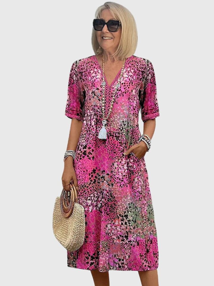 Bella | Elegante Vestito Midi Floreale