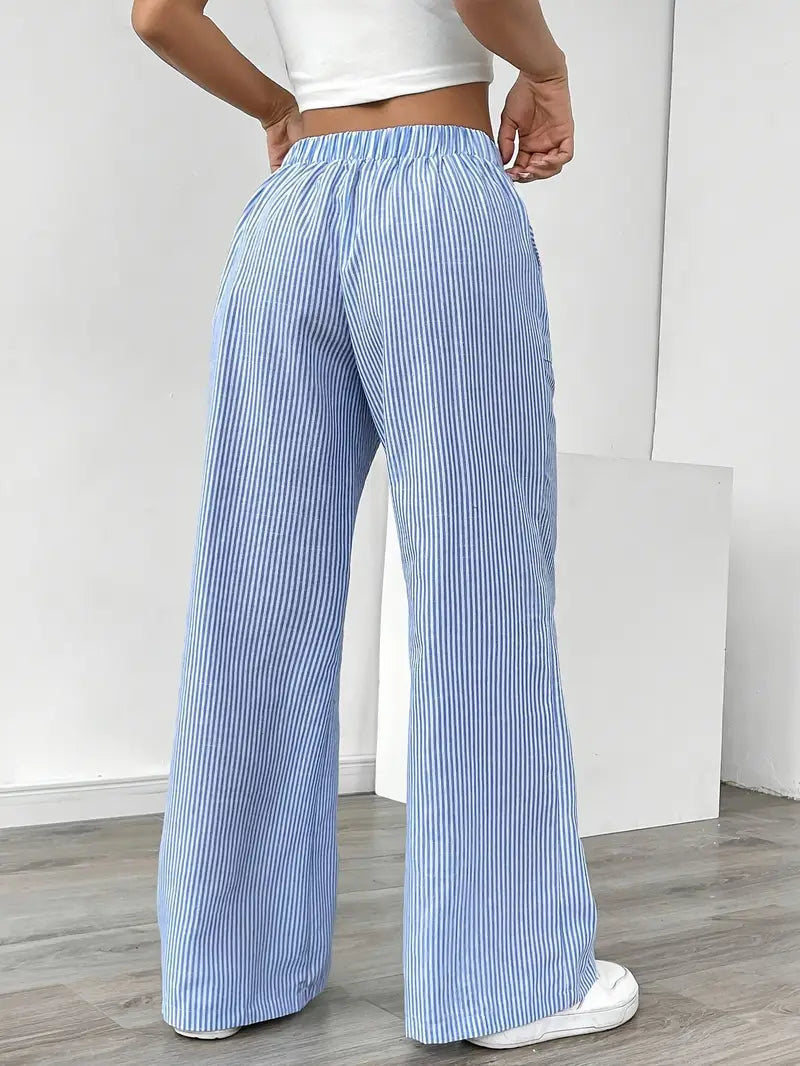 Elise™ Pantaloni a Righe Casual