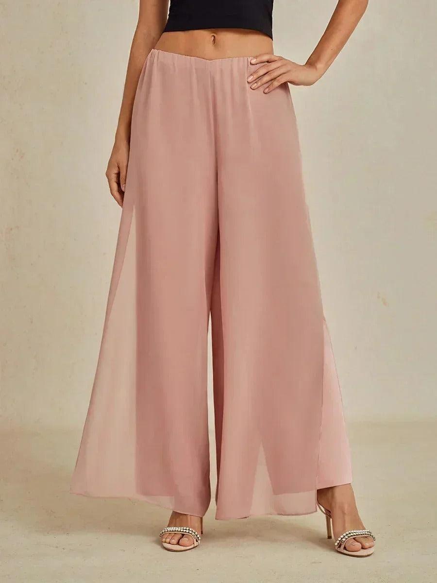 Fluressa | Pantaloni Flowy con Orlo Spaccato