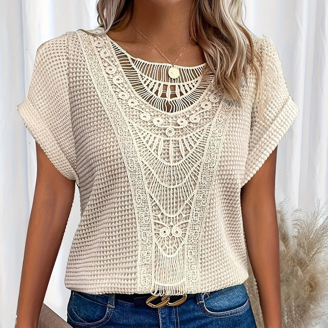 Viola | Top Tricot Dettagliato