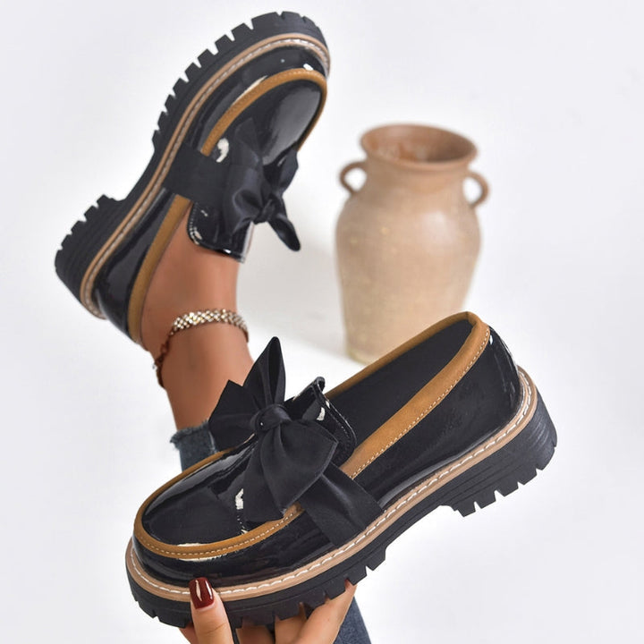 Lucent Bow-Detail Moccasins