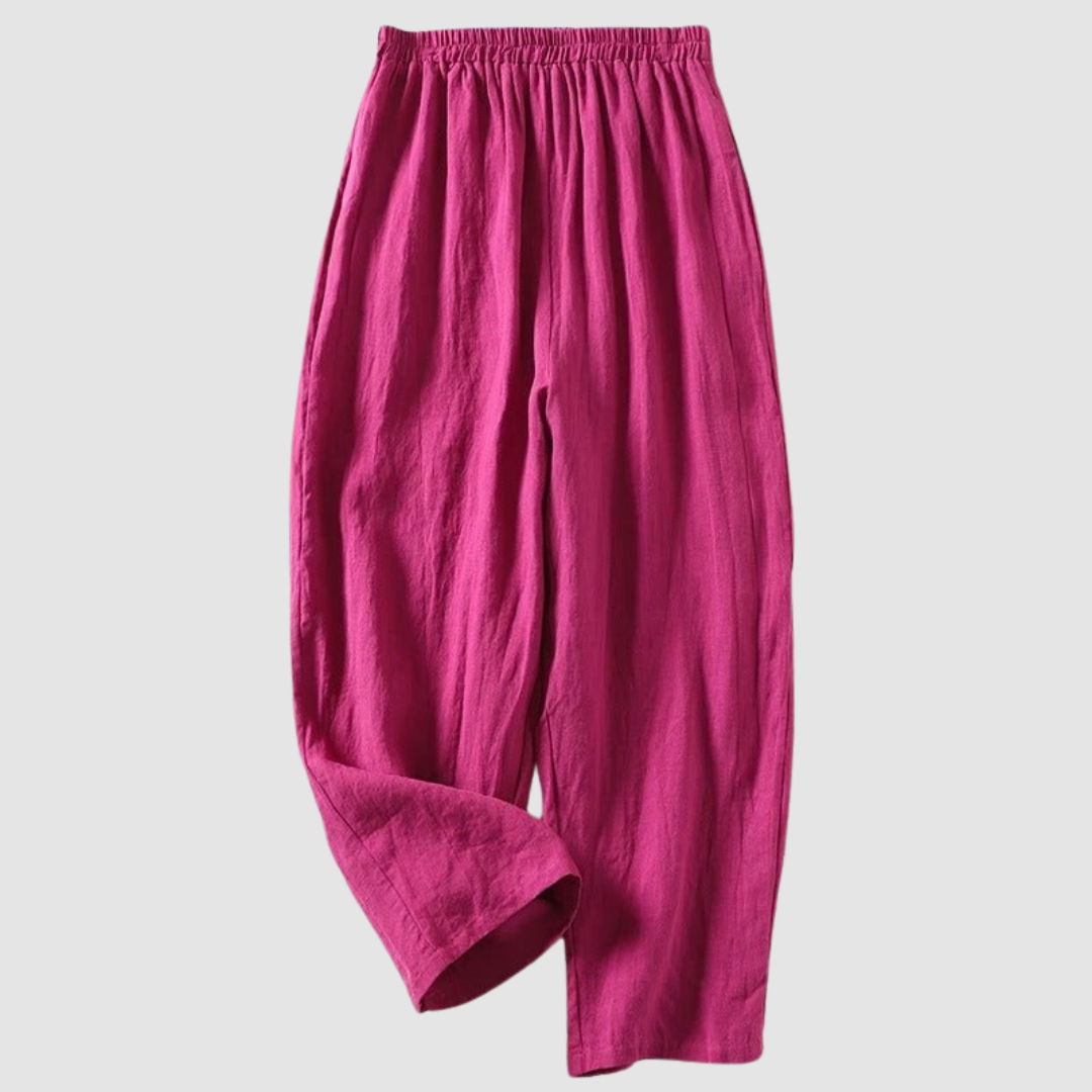 Pantaloni in Lino Sienna™