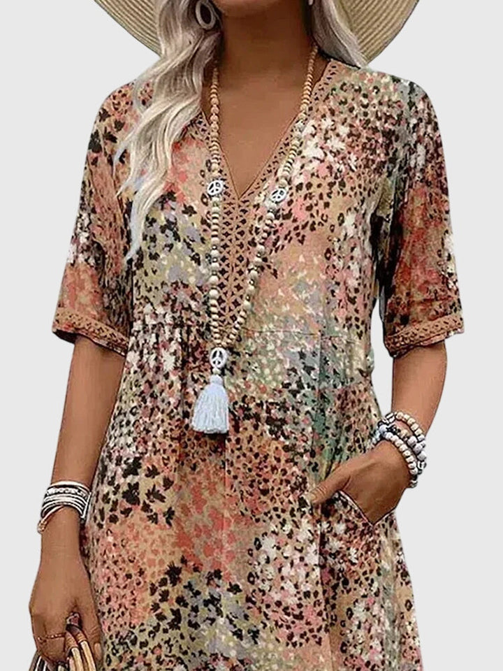 Bella | Elegante Vestito Midi Floreale