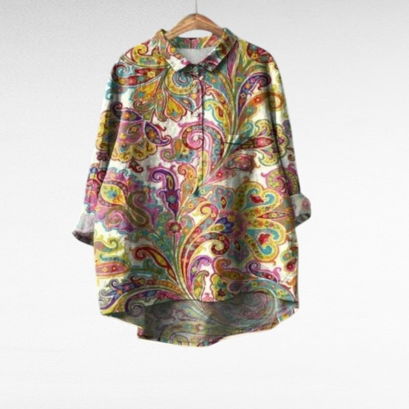 Élisa | Elegante blusa estiva in lino