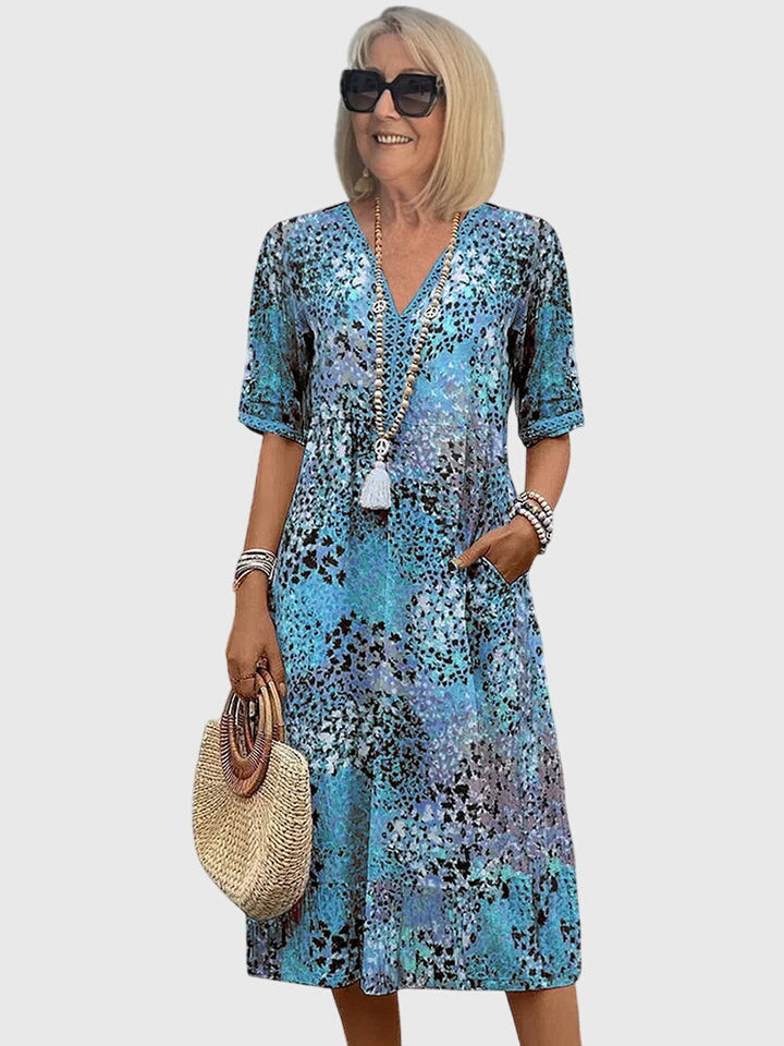 Bella | Elegante Vestito Midi Floreale