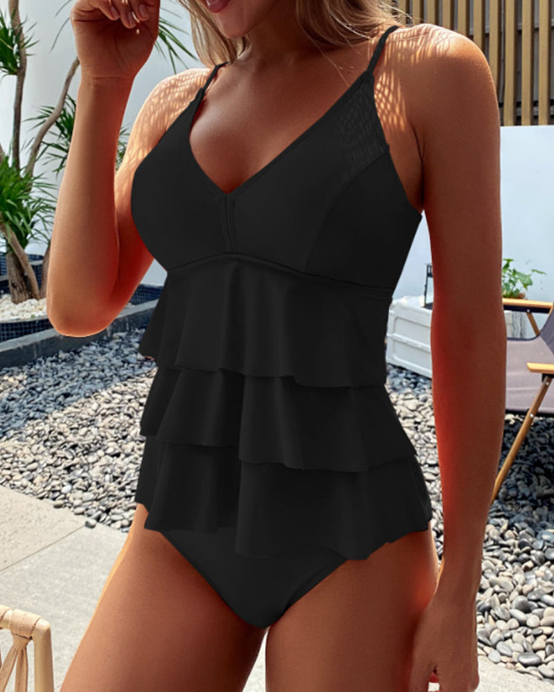 Lia - Costume da Bagno con Raffinati Volant