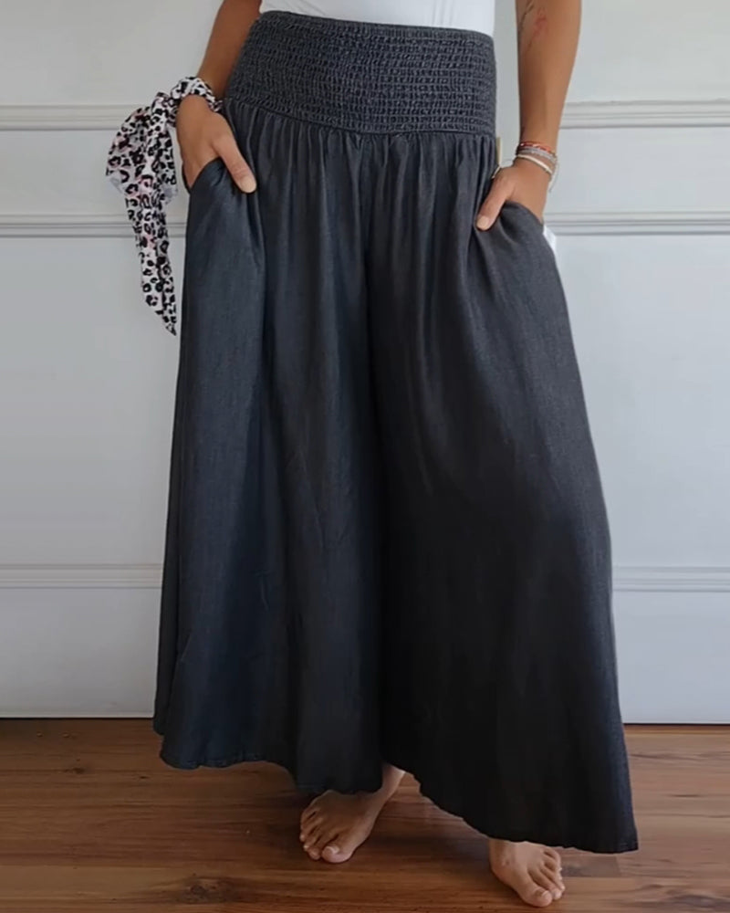 Jasper | Pantaloni Smock a Vita Alta