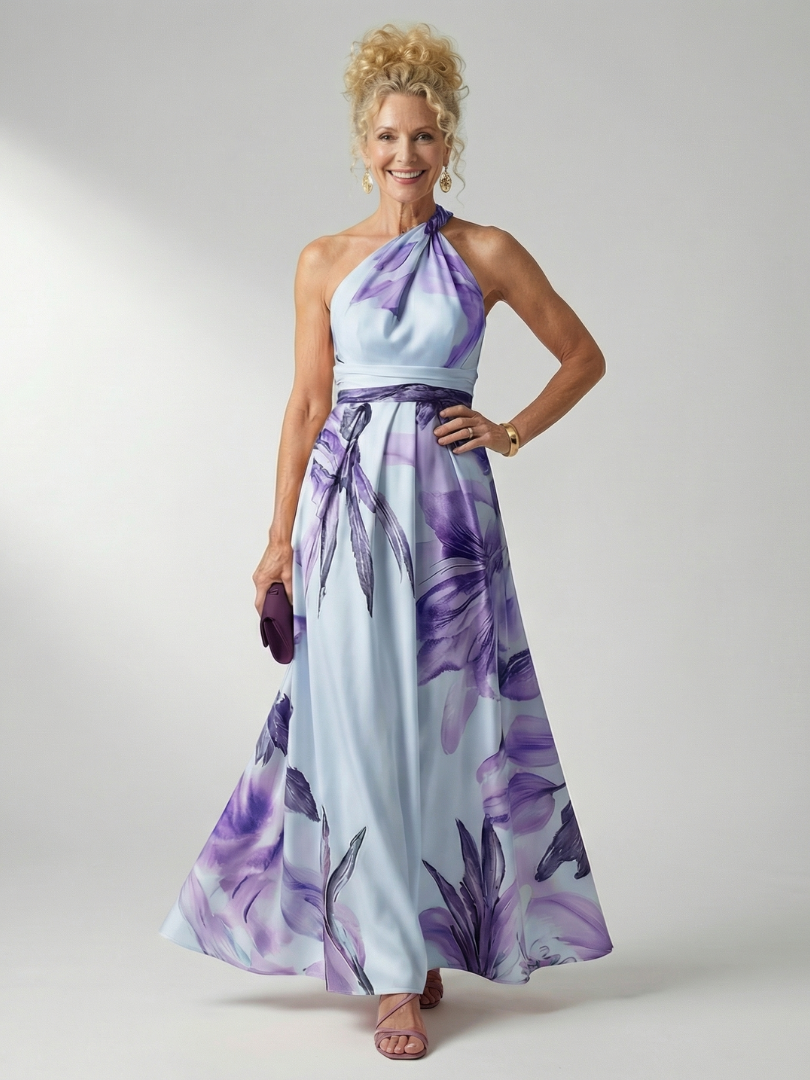 Amiel | Vestito Maxi Floreale Leggero