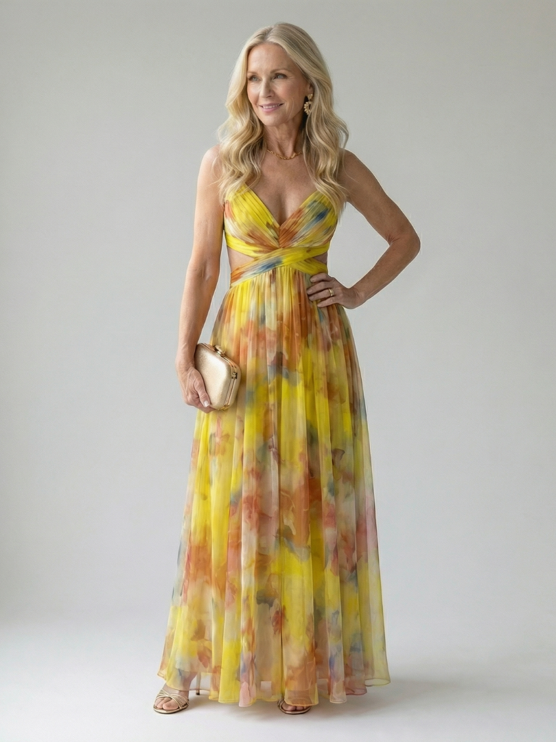 Ellis & Johnson™ | Abito Maxi Soft Wrap