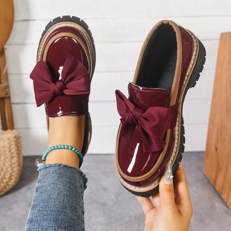 Lucent Bow-Detail Moccasins