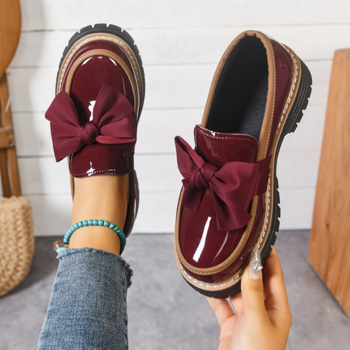 Lucent Bow-Detail Moccasins