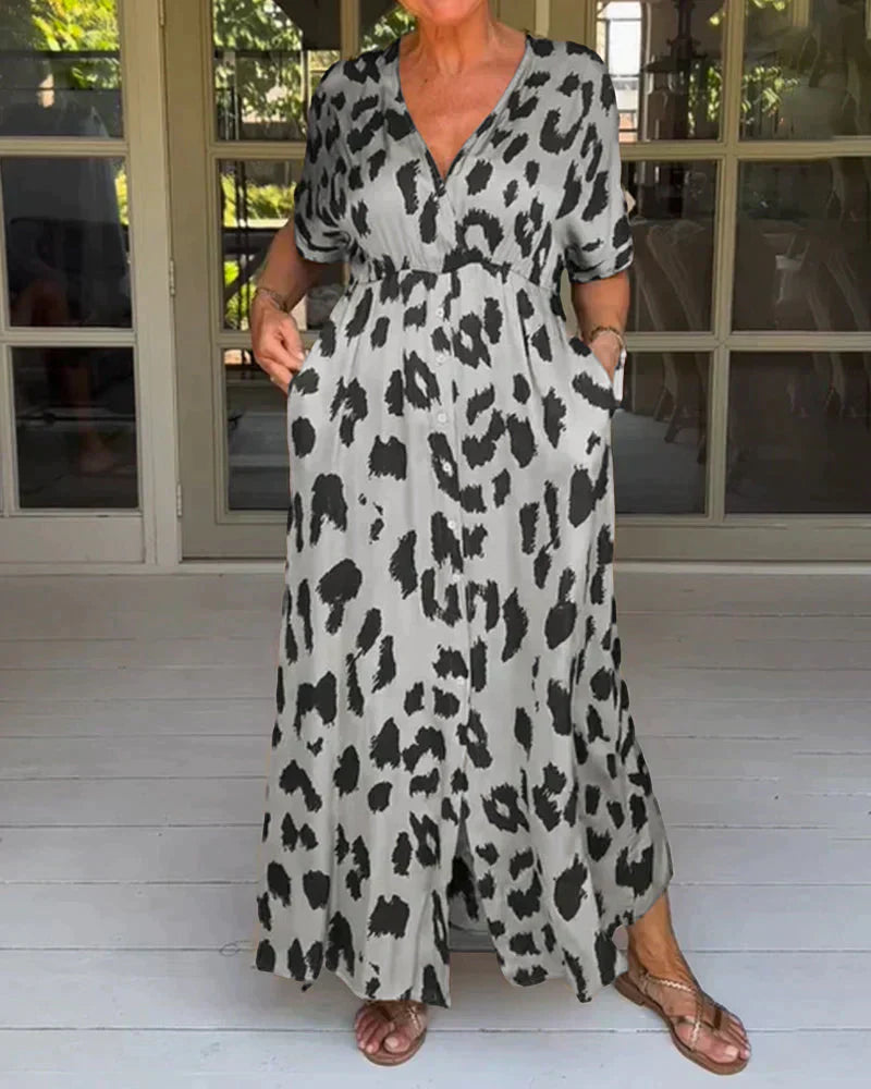 Anne | Vestito con Stampa Leopardo