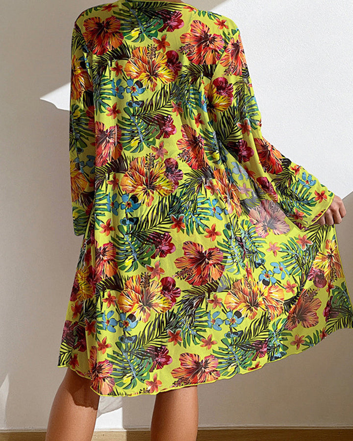Glenda - Bikini con Gonna a Fantasia Floreale