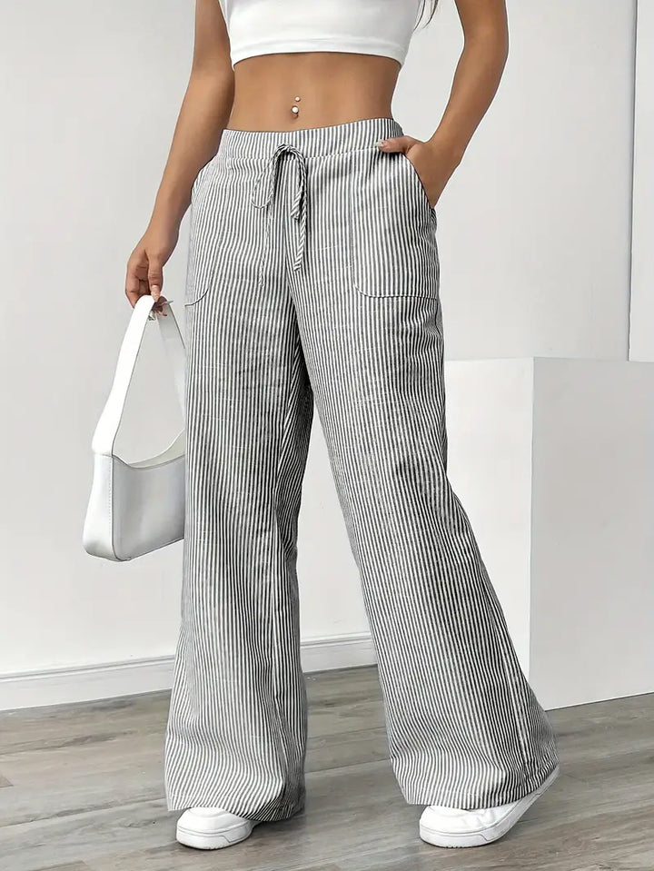 Elise™ Pantaloni a Righe Casual