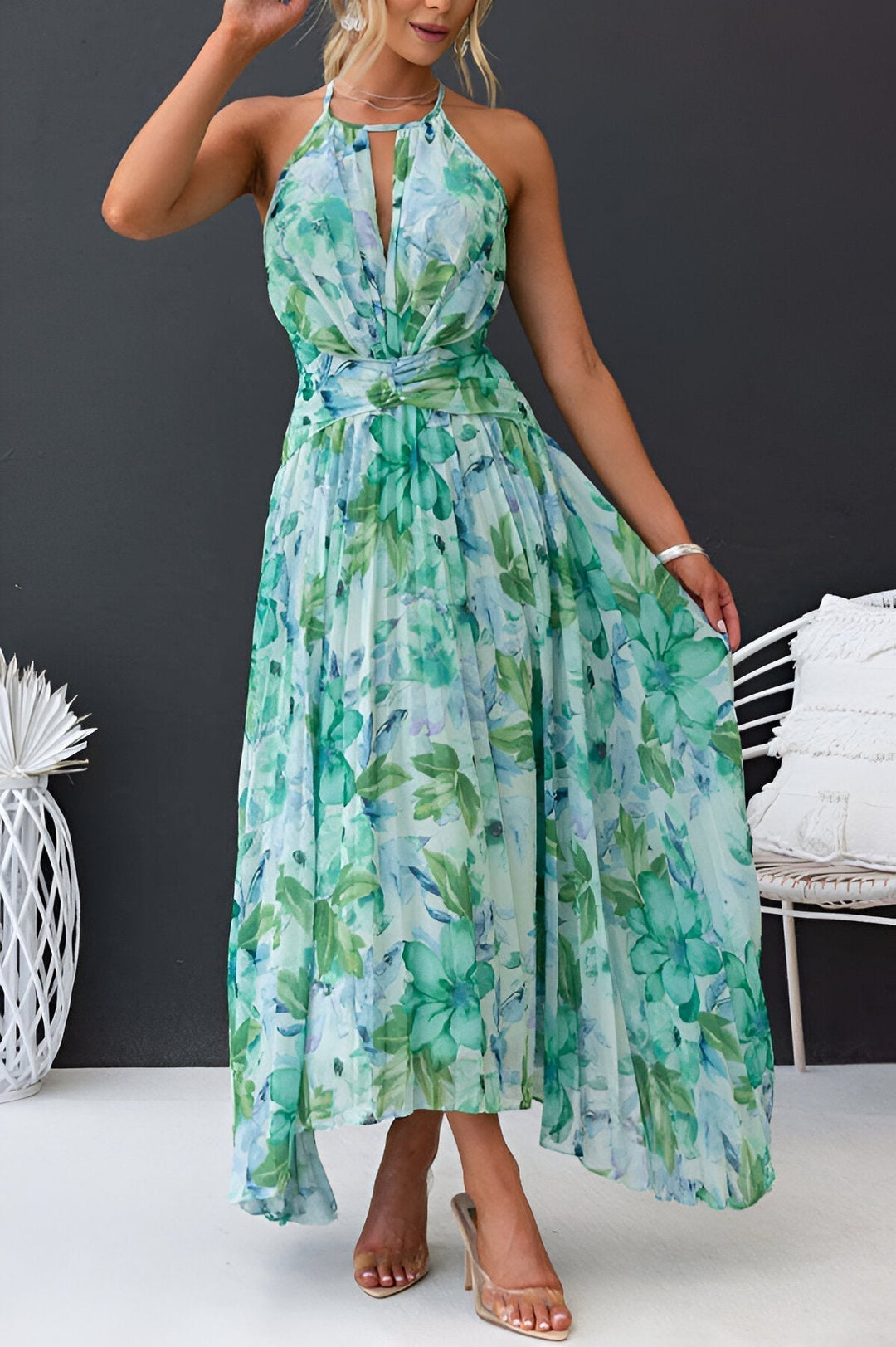 JOYCE™ | Abito con Charme Floreale
