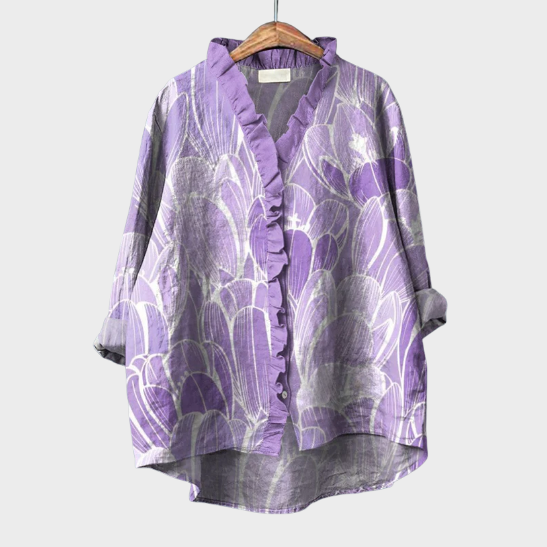Lara | Blusa Estiva in Lino Elegante