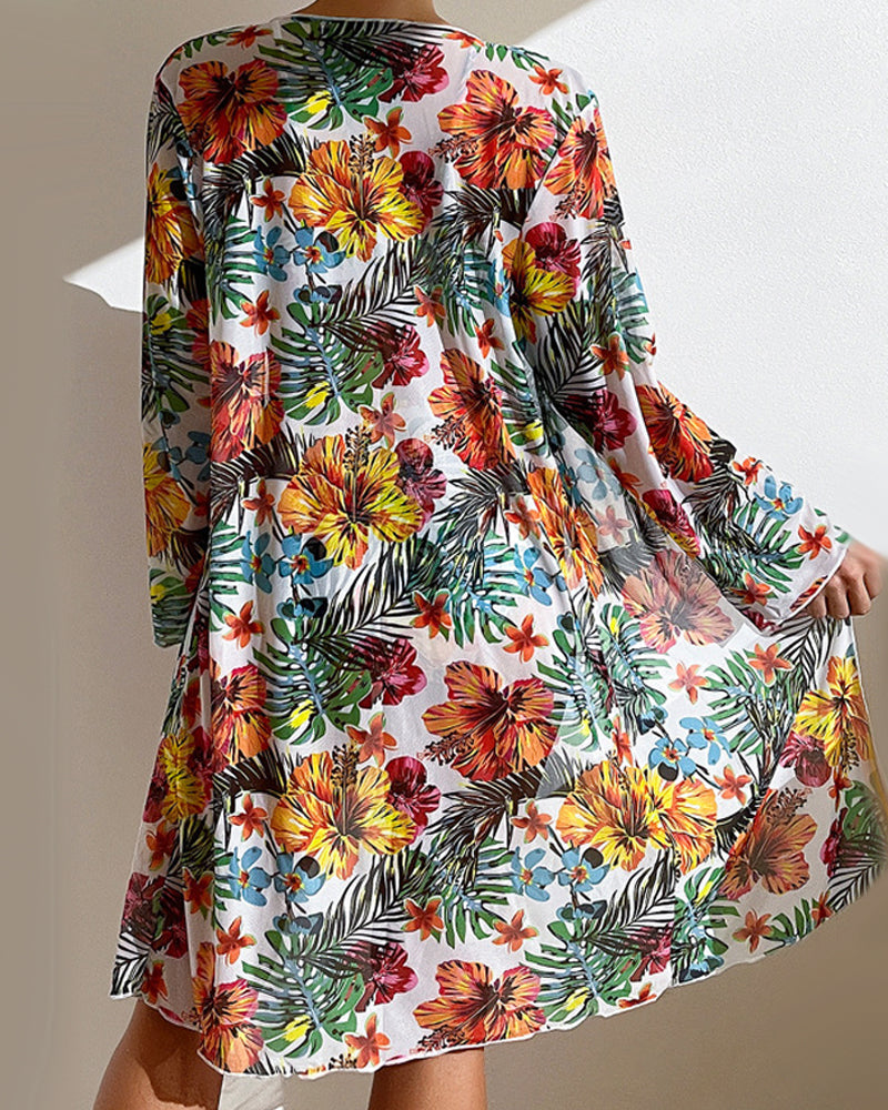 Glenda - Bikini con Gonna a Fantasia Floreale