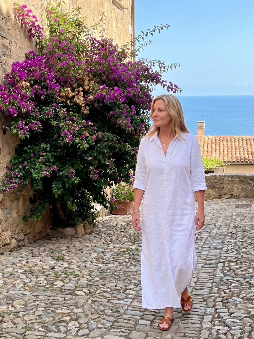 Veronica | Vestito Maxi a Maniche Lunghe con Silhouette Relaxed