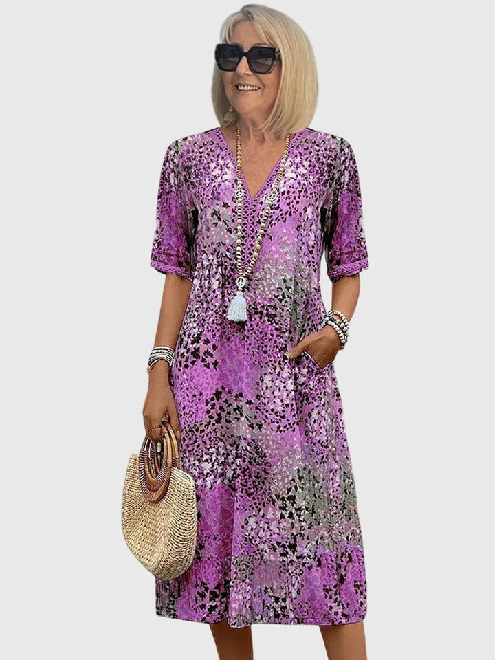 Bella | Elegante Vestito Midi Floreale