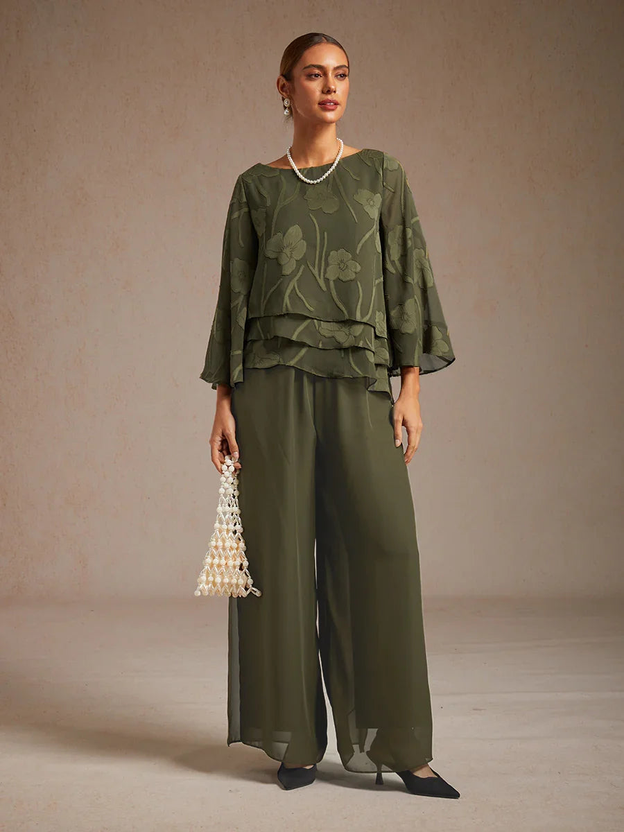 Fluressa | Pantaloni Flowy con Orlo Spaccato