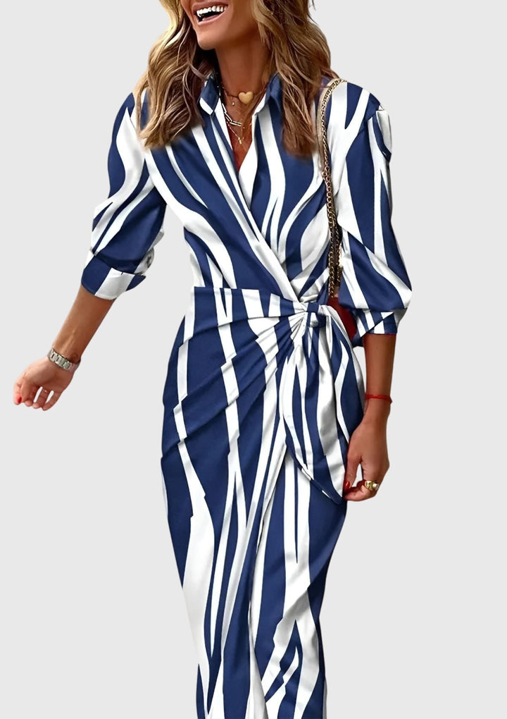 Everly | Elegante Vestito Avvolgente Con Stampa
