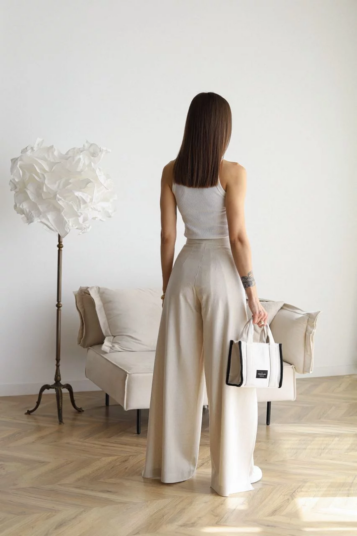 ARIANE – Pantaloni Larghe in Lino per Donna