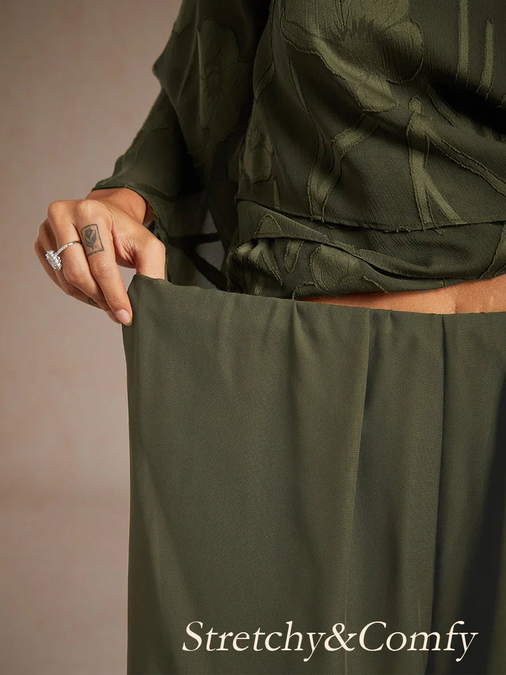 Fluressa | Pantaloni Flowy con Orlo Spaccato