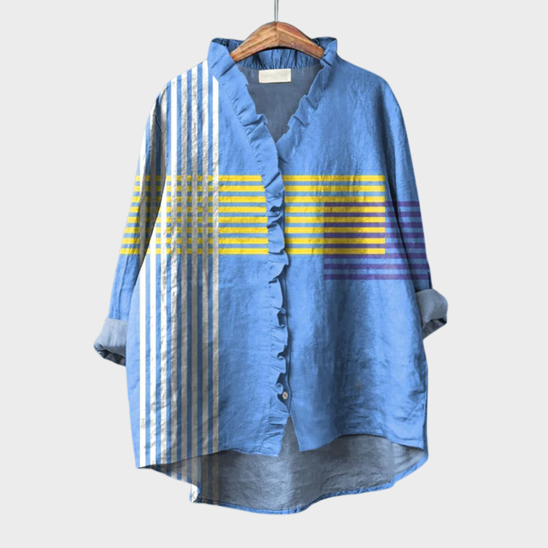 Tina | Blusa Estiva Elegante in Lino