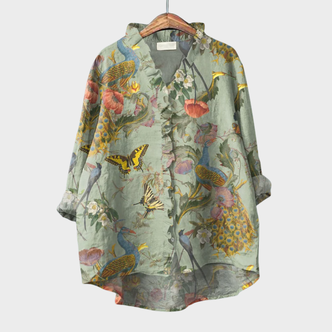 Scarlett | Elegante Blusa Estiva in Lino